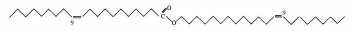 Estructura química del aceite de jojoba