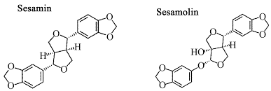 Moléculas de sesamina y sesamolina