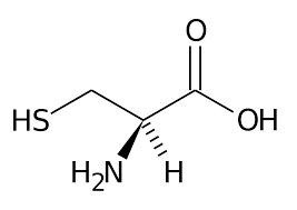 Estructura química de la cisteína